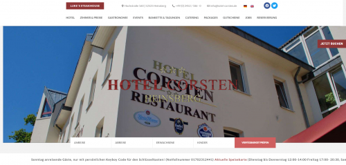 Firmenprofil von: Hotel Corsten in Heinsberg - Ihr Premium-Partner für erstklassiges Catering