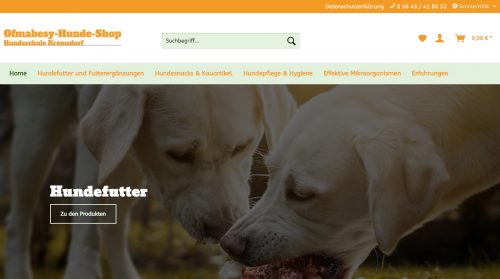 Firmenprofil von: Hunde gesund ernähren - Hundefutter ohne künstliche Zusatzstoffe