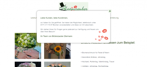Firmenprofil von: Blütenzauber Ziermann in Oberickelsheim – dein Fachgeschäft für Floristik jeder Art