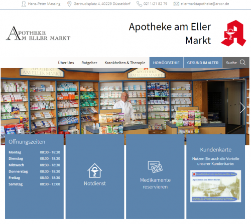 Firmenprofil von: E-Rezept in Düsseldorf: Die Apotheke Am Eller Markt bietet einen neuen Weg zu Ihren Medikamenten