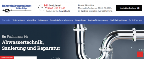 Firmenprofil von: Abwassertechnik in Hannover - Unser Rohrreinigungsdienst Ihlau