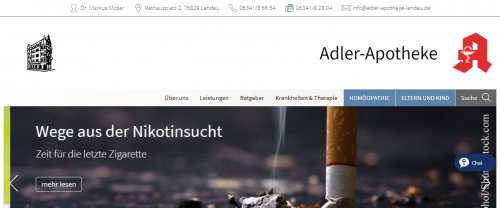 Firmenprofil von: Adler Apotheke in Landau: Ein umfangreiches Servicepaket für Ihre Bedürfnisse