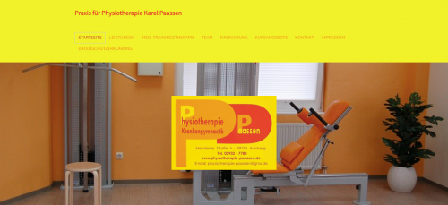 Firmenprofil von: Praxis für Krankengymnastik Karel Paassen – professionelle Physiotherapie Neheim