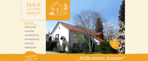 Firmenprofil von: Das Haus zum weißen Kreuz: Eine gastfreundliche Pension für Monteure in Hürth