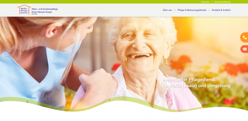 Firmenprofil von: Altenpflege in Halle an der Saale mit Schwerpunkt auf der Behandlungspflege