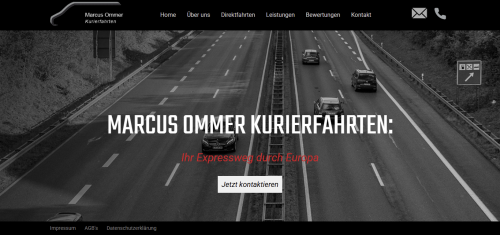 Firmenprofil von:  Kurierfahrten in NRW - Marcus Ommer  Kurierfahrten: Schnell, zuverlässig und sicher 