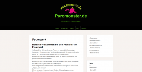 Firmenprofil von: Hochwertig geplante Feuerwerke von Pyromonster Bayern