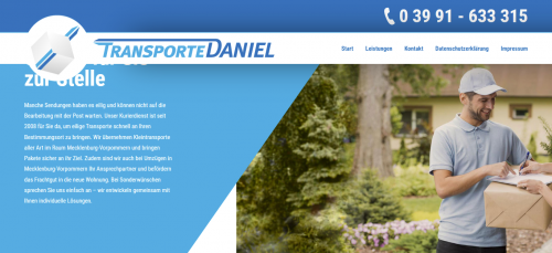 Firmenprofil von: Transporte Daniel - Ihr Transportunternehmen für wichtige Sendungen