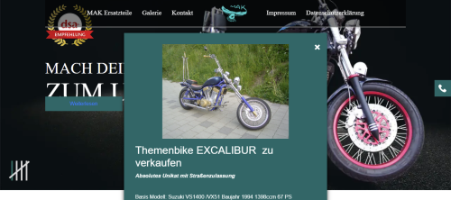 Firmenprofil von: Themenbike zu verkaufen – Excalibur als einzigartiges Custom-Bike