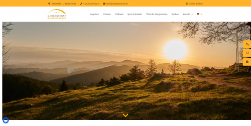 Firmenprofil von: Hotel Morgensonne in Badenweiler - Entspannung und Erholung im Herzen des Schwarzwaldes