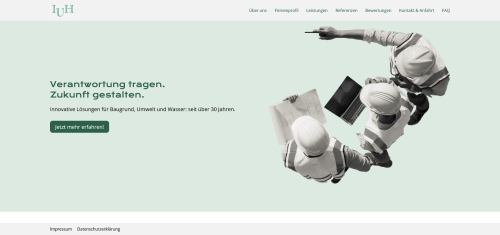 Firmenprofil von: Ingenieurbüro für Umwelt und Hydrogeologie: Kompetenz für Boden, Wasser und Umwelt