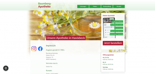 Firmenprofil von: Die Baumberg- Apotheke in Havixbeck: Ihre verlässliche Quelle für Gesundheit und Wohlbefinden