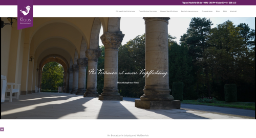 Firmenprofil von: Wenn Trauer Raum braucht: Trauerbegleitung beim Bestattungshaus Klaus