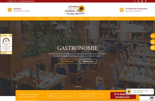 Firmenprofil von: Beste digitale Ausstattung auf Ihrer Dienstreise: Hotel Rothbacher Hof