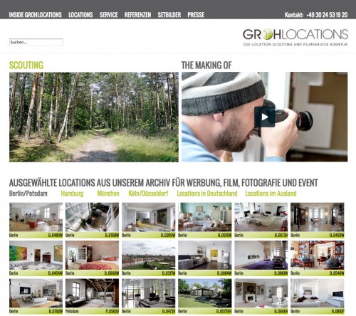 Firmenprofil von: Grohlocations - Locationscouting und Filmserviceagentur in Berlin