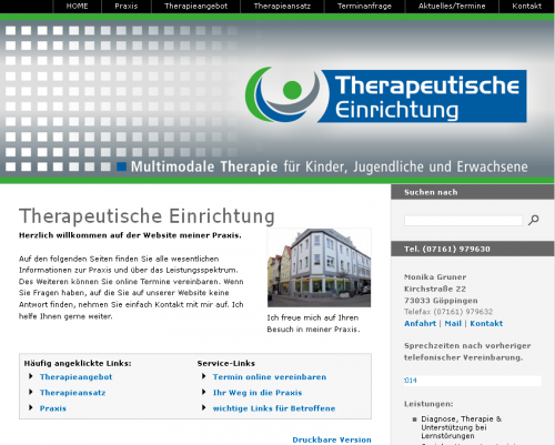 Firmenprofil von: Therapeutische Einrichtung Monika Walter in Göppingen