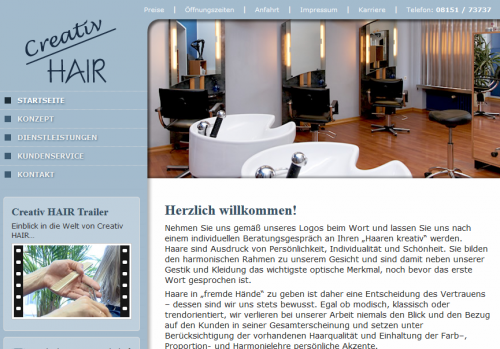 Firmenprofil von: Moderner Friseursalon in Starnberg: Friseur Creativ HAIR