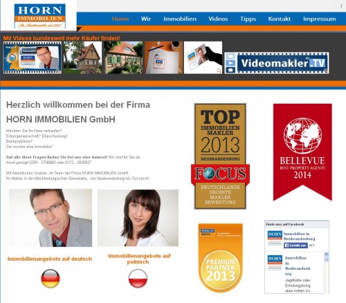Firmenprofil von: Horn Immobilienbüro in Neubrandenburg: Ihr professioneller Partner 