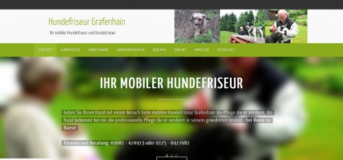 Firmenprofil von: Hundefriseur Grafenhain: Ihr mobiler Hundefriseur und -trainer in Suhl