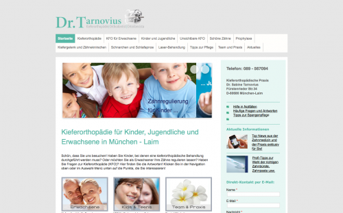 Firmenprofil von: Schöne und gesunde Zähne – Kieferorthopädische Praxis Dr. Tarnovius in München