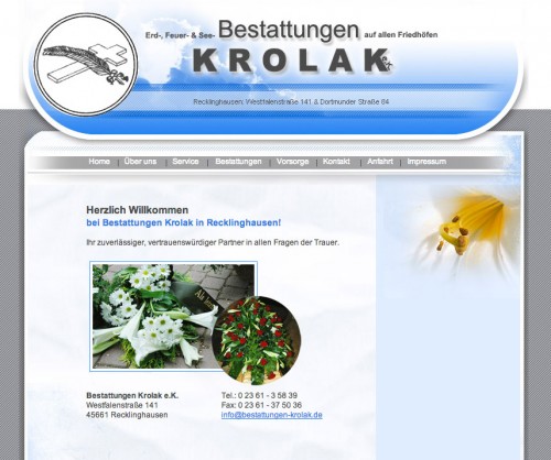 Firmenprofil von: Bestattungen Krolak e.K. in Recklinghausen