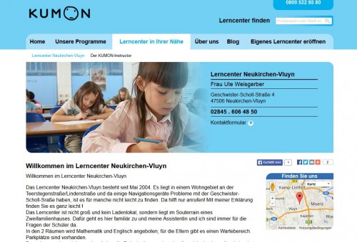 Firmenprofil von: Lerncenter Kumon in Neukirchen-Vluyn