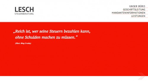 Firmenprofil von: Steuerberatung Lesch – Partner für Steuern, Buchhaltung und Existenzgründung