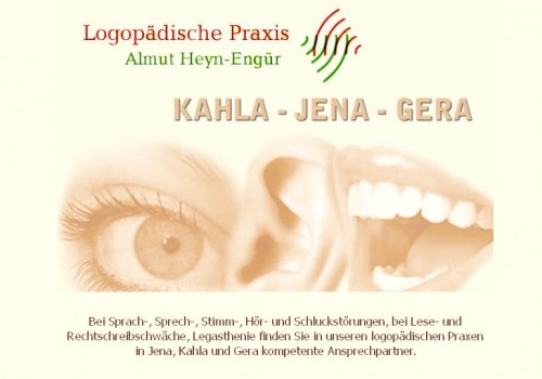 Firmenprofil von: Logopädische Praxis in Kahla, Jena und Gera