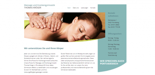 Firmenprofil von: Praxis für Massage und Krankengymnastik in Pinneberg – Thomas Kröger  