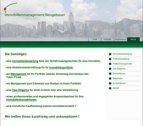 Firmenprofil von: Immobilienmanagement Neugebauer