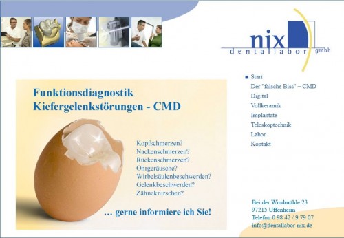 Firmenprofil von: Dentallabor Nix GmbH – Zahntechnik in Uffenheim