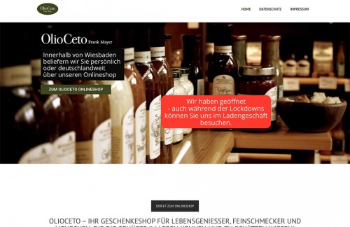 Firmenprofil von: OlioCeto in Wiesbaden  Der kulinarische Geschenkshop