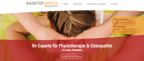 Firmenprofil von: Physiotherapie in Gotha: Hier entspannen Sie