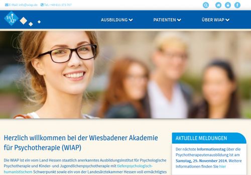 Firmenprofil von: Wiesbadener Akademie für Psychotherapie GmbH 