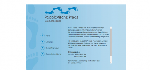 Firmenprofil von: Podologische Behandlungen für Diabetiker, Rheumaerkrankte und Co. - Besuchen Sie die Praxis für Podologie Eva Kortwinkel für vielversprechende Angebote