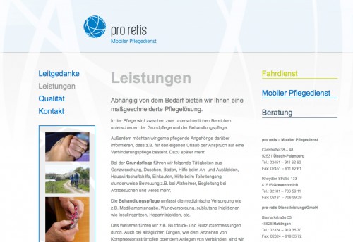 Firmenprofil von: pro retis, mobiler Pflegedienst und Fahrdienst in Hattingen