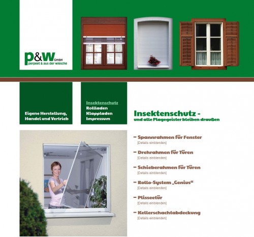 Firmenprofil von: Rollladen und Insektenschutz in Duisburg: p&w GmbH