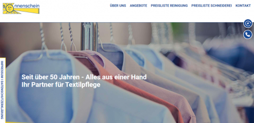 Firmenprofil von: Ihr zuverlässiger Partner für Textilpflege – Reinigung Sonnenschein aus Aachen  