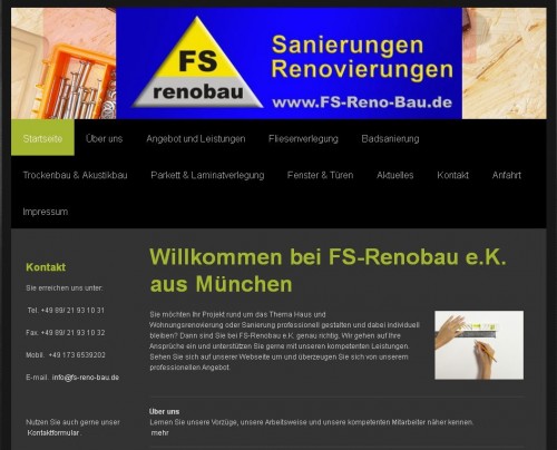 Firmenprofil von: FS-Renobau e.K. in München