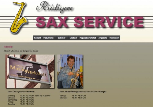 Firmenprofil von: Rüdigers Sax Service, Musikwerkstatt in Hofheim am Taunus