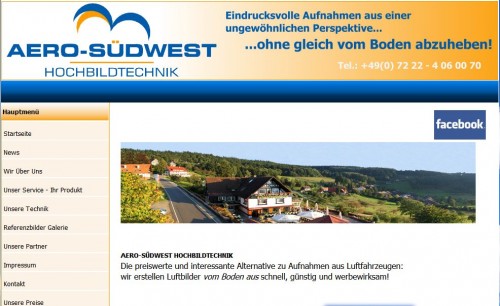 Firmenprofil von: Aero - Südwest Hochbildtechnik in Rastatt