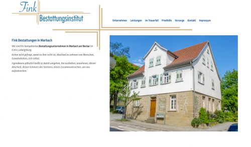 Firmenprofil von: Ihre pietätvollen Bestatter: Fink Bestattungsinstitut in Marbach am Neckar