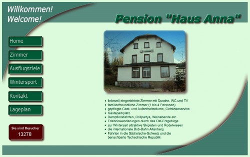 Firmenprofil von: Pensionen in Altenberg: Pension „Haus Anna“