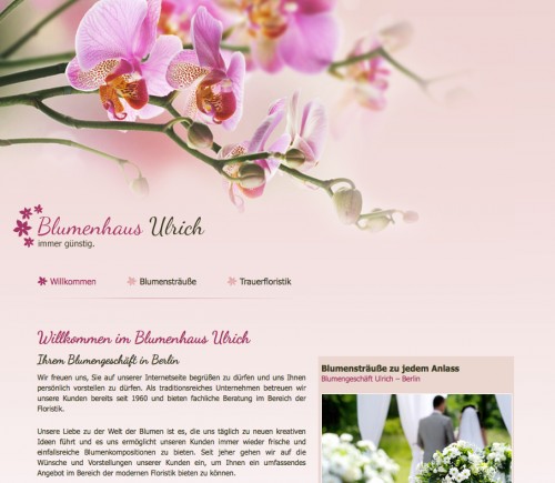 Firmenprofil von: Floristik in Berlin: Blumenhaus Ulrich