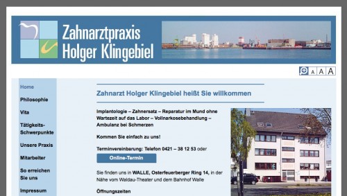 Firmenprofil von: Zahnarzt in Bremen: Zahnarztpraxis Holger Klingebiel