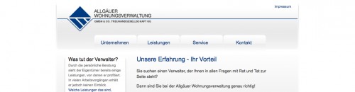 Firmenprofil von: Allgäuer Wohnungsverwaltung in Kaufbeuren 