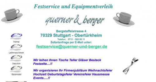 Firmenprofil von: Geschirrverleih im Raum Stuttgart: Querner und Berger 