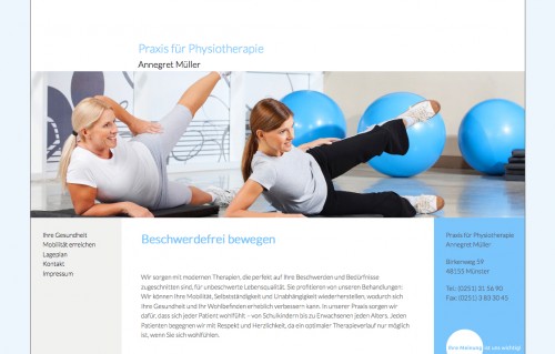 Firmenprofil von: Praxis für Physiotherapie Annegret Müller in Münster