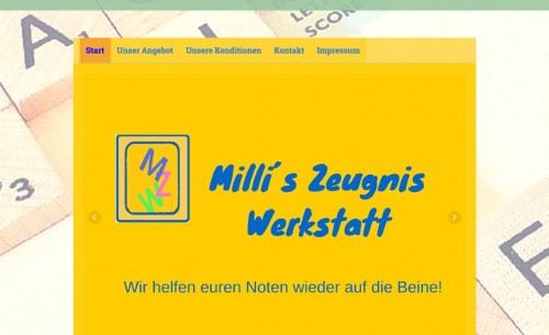 Firmenprofil von: Millis - Zeugnis - Werkstatt – mit Einzelnachhilfe zum schulischen Erfolg