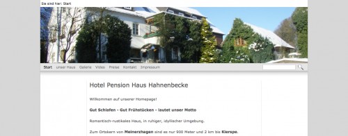 Firmenprofil von: Hotel Haus Hahnenbecke in Meinerzhagen